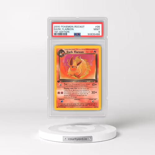 2000 Pokémon Rocket #35 Dark Flareon - 1st Edition (PSA 9 MINT)