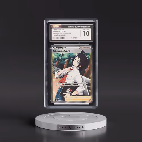2022 Brilliant Stars #168/172 Cheren's Care - Ultra Rare Holo (CGC 10 GEM MINT)