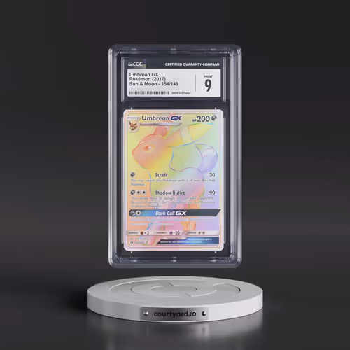2017 Sun & Moon #154/149 Umbreon GX - Rainbow Rare Holo (CGC 9 MINT)