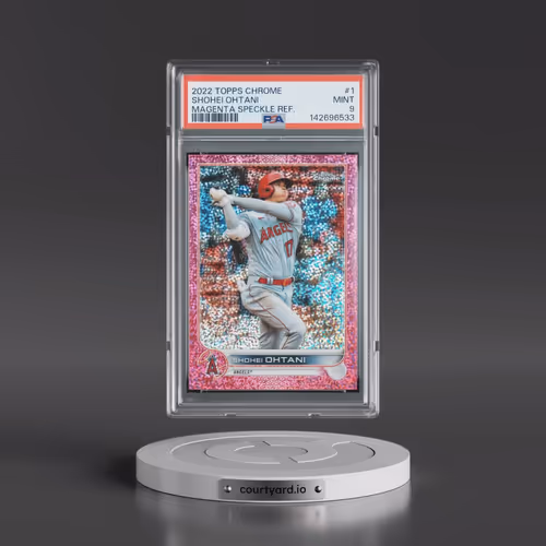 2022 Topps Chrome #1 Shohei Ohtani - Magenta Speckle Refractor (PSA 9 MINT)
