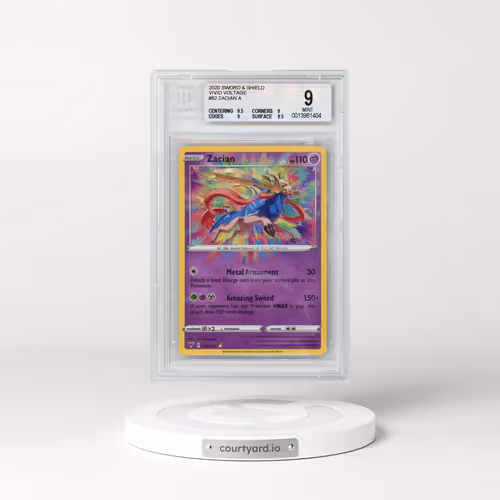 2020 Vivid Voltage #082 Zacian - Amazing Rare (BGS 9 MINT)