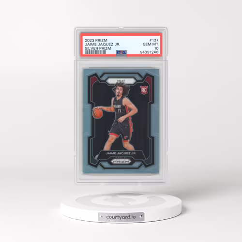 2023 Panini Prizm #137 Jaime Jaquez Jr. - Silver Prizm (PSA 10 GEM MINT)