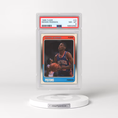 1988 Fleer #43 Dennis Rodman (PSA 8 NM-MT)
