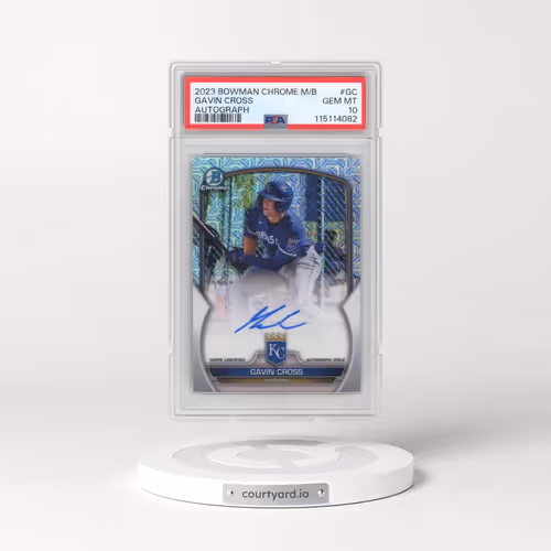 2023 Bowman Chrome Mega Box Autographs #GC Gavin Cross (PSA 10 GEM MINT)