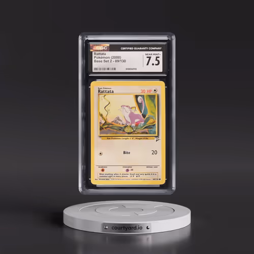 2000 Base Set 2 #89/130 Rattata (CGC 7.5 NM+)