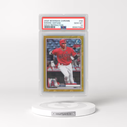 2020 Bowman Chrome #58 Shohei Ohtani - Gold Refractor (PSA 10 GEM MINT)