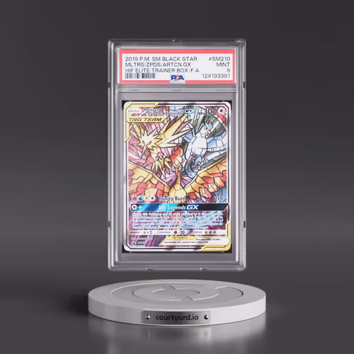 2019 Pokémon SM Black Star Promo #SM210 Moltres & Zapdos & Articuno GX - Holo Full Art Hidden Fates