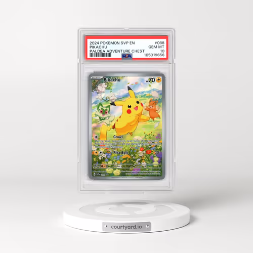 2024 Pokémon Svp EN-SV Black Star Promo #088 Pikachu - Paldea Adventure Chest (PSA 10 GEM MINT)