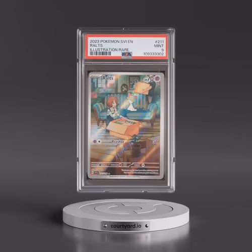 2023 Pokémon Svi EN-Scarlet & Violet #211 Ralts - Illustration Rare (PSA 9 MINT)