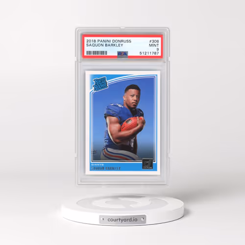 2018 Panini Donruss #306 Saquon Barkley (PSA 9 MINT)