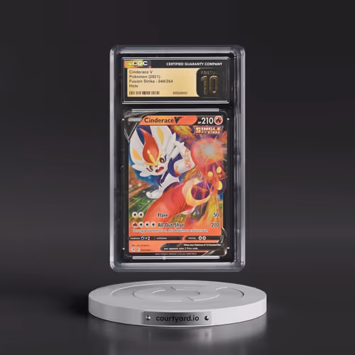 2019 Fusion Strike #044/264 Cinderace V - Holo (CGC 10 PRISTINE)