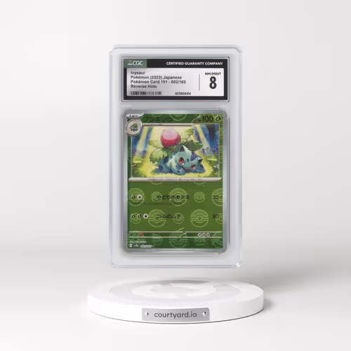 2023 Pokémon Card 151 #002/165 Ivysaur - Reverse Holo Poke Ball (CGC 8 NM-MT)