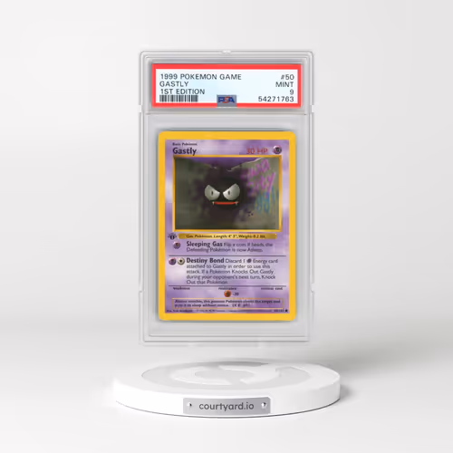 1999 Pokémon Game #50 Gastly - 1st Edition (PSA 9 MINT)