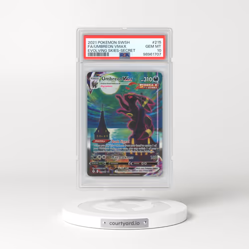 2021 Pokémon Sword & Shield Evolving Skies #215 Umbreon Vmax - Full Art Secret (PSA 10 GEM MINT)