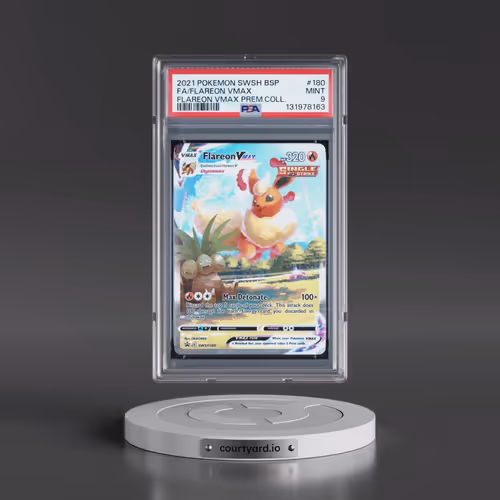 2021 Pokémon Swsh Black Star Promo #180 Flareon Vmax - Full Art Flareon Vmax Premium Collection (PSA
