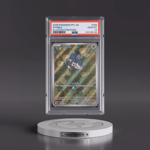 2025 Pokémon Pfl EN-Phantasmal Flames #096 Nymble - Illustration Rare (PSA 10 GEM MINT)
