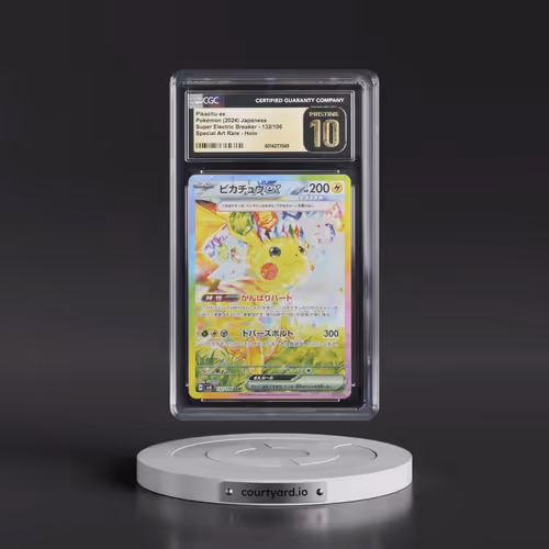 2024 Super Electric Breaker - sv8 #132/106 Pikachu ex - Special Art Rare Holo (CGC 10 PRISTINE)