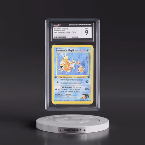 2000 Gym Challenge #73/132 Giovanni's Magikarp - 1st Edition 1st Edition (CGC 9 MINT)
