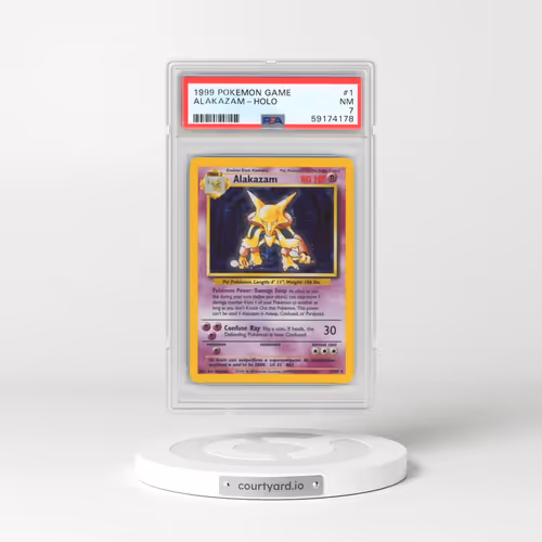1999 Pokémon Game #1 Alakazam - Holo (PSA 7 NM)