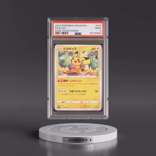2022 Pokémon Sword & Shield Dark Phantasma #014 Pikachu (PSA 9 MINT)