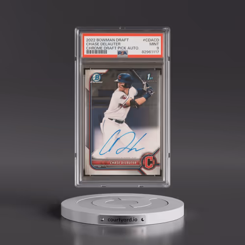 2022 Bowman Draft Chrome Draft Pick Autographs #CDACD Chase Delauter (PSA 9 MINT)