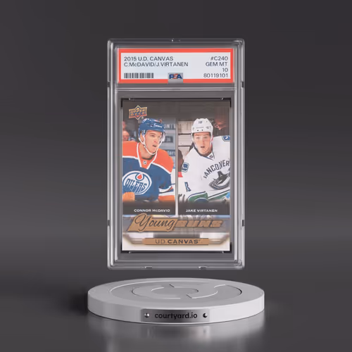 2015 Upper Deck Canvas #C240 Connor McDavid/Jake Virtanen (PSA 10 GEM MINT)