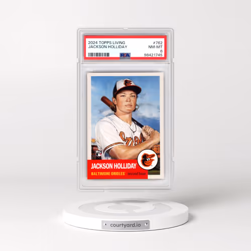 2024 Topps Living #762 Jackson Holliday (PSA 8 NM-MT)