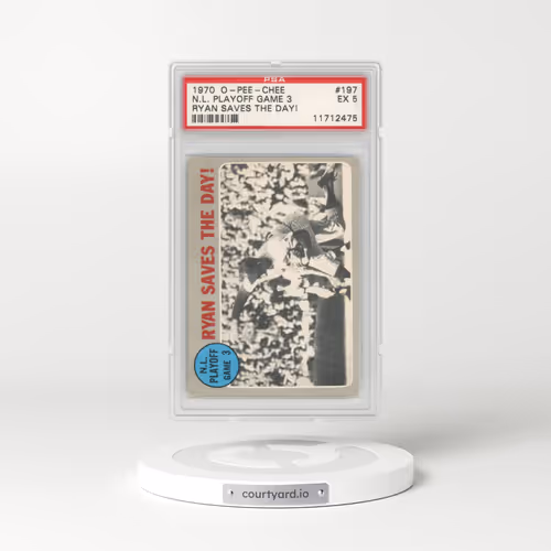 1970 O-Pee-Chee #197 N.L. Playoff Game 3 - Ryan Saves the Day! (PSA 5 EX)
