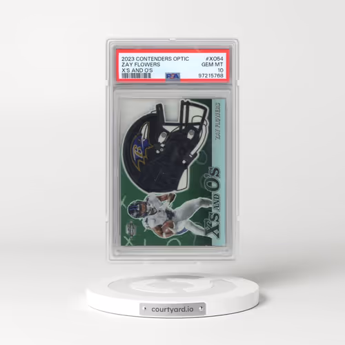 2023 Panini Contenders Optic X's and O's #XO54 Zay Flowers (PSA 10 GEM MINT)