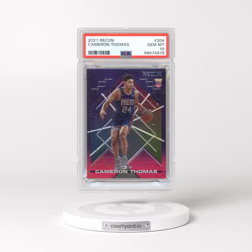 2021 Panini Recon #204 Cameron Thomas (PSA 10 GEM MINT)