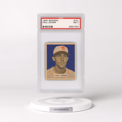 1949 Bowman #131 Paul Lehner (PSA 7 NM)