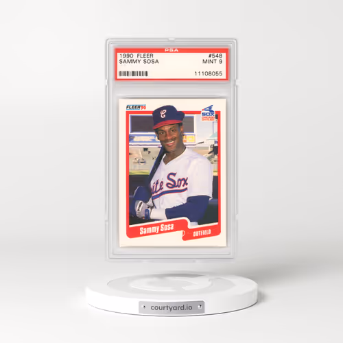 1990 Fleer #548 Sammy Sosa (PSA 9 MINT)