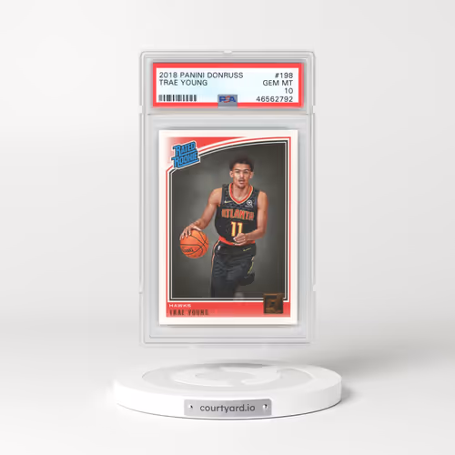 2018 Panini Donruss #198 Trae Young (PSA 10 GEM MINT)