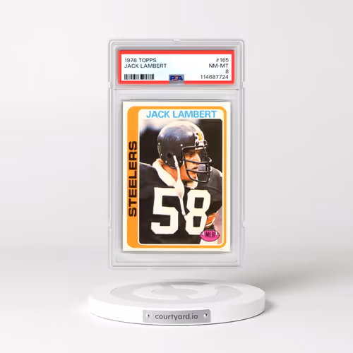 1978 Topps #165 Jack Lambert (PSA 8 NM-MT)