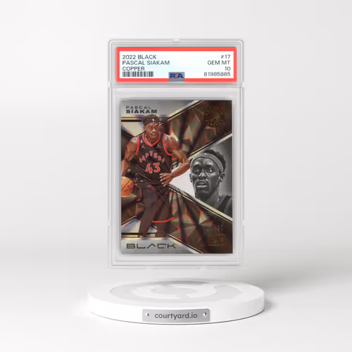 2022 Panini Black #17 Pascal Siakam - Copper (PSA 10 GEM MINT)