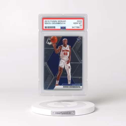 2019 Panini Mosaic #243 Sekou Doumbouya (PSA 10 GEM MINT)