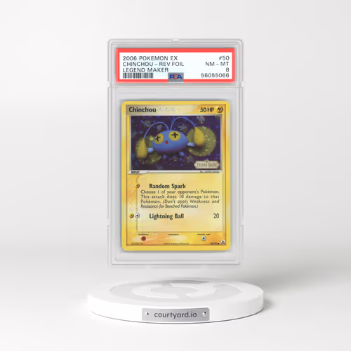 2006 EX Legend Maker #50 Chinchou - Holo (PSA 8 NM-MT)