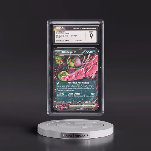 2024 Pokémon Sfa EN-Shrouded Fable #036 Okidogi EX - Holo (CGC 9 MINT)