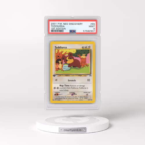 2001 Neo Discovery #65 Teddiursa - 1st Edition (PSA 9 MINT)