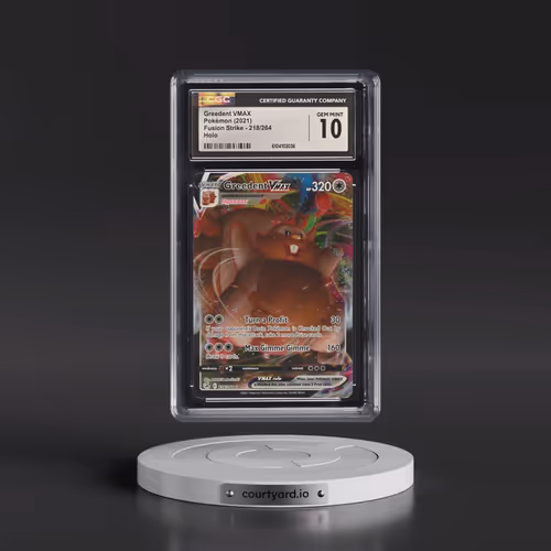 2019 Fusion Strike #218/264 Greedent VMAX - Holo (CGC 10 GEM MINT)