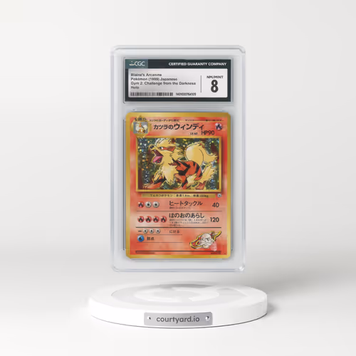 1999 Gym 2: Challenge from the Darkness #59 Blaine's Arcanine - Holo (CGC 8 NM-MT)