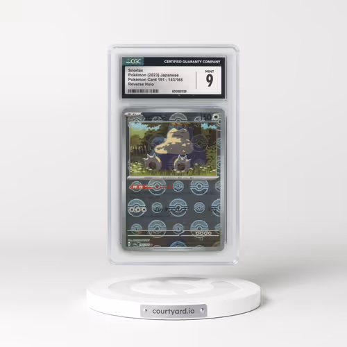 2023 Pokémon Card 151 #143/165 Snorlax - Reverse Holo Poké Ball (CGC 9 MINT)