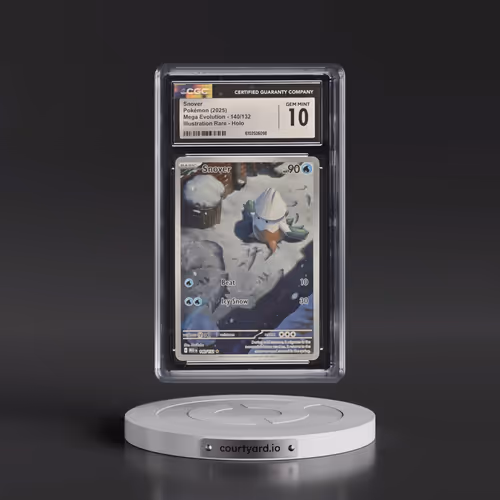 2025 Mega Evolution - MEG EN #140/132 Snover - Illustration Rare Holo (CGC 10 GEM MINT)