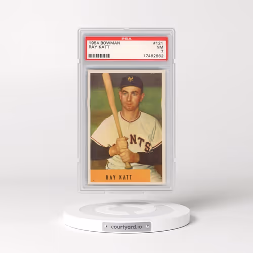 1954 Bowman #121 Ray Katt (PSA 7 NM)