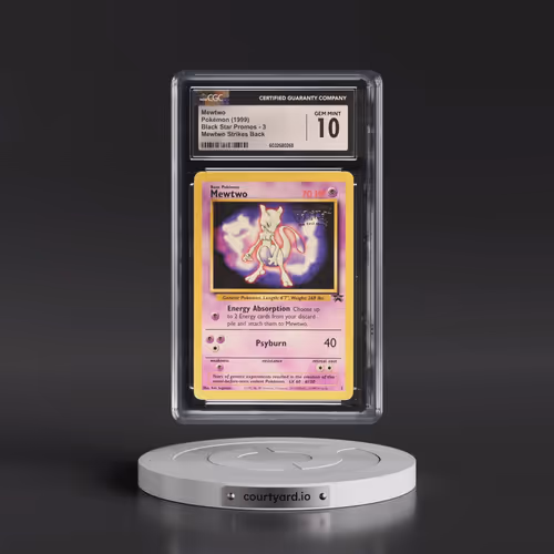 1999 Black Star Promos #3 Mewtwo - Mewtwo Strikes Back (CGC 10 GEM MINT)