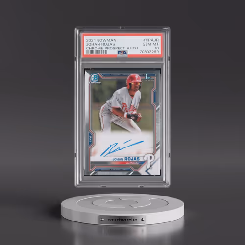 2021 Bowman Chrome Prospect Autographs #CPAJR Johan Rojas (PSA 10 GEM MINT)