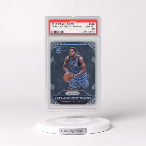 2015 Panini Prizm #328 Karl-Anthony Towns (PSA 10 GEM MINT)