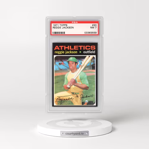 1971 Topps #20 Reggie Jackson (PSA 7 NM)