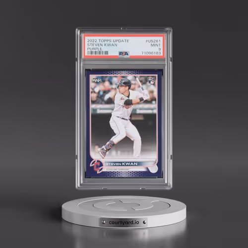 2022 Topps Update #US261 Steven Kwan - Purple (PSA 9 MINT)