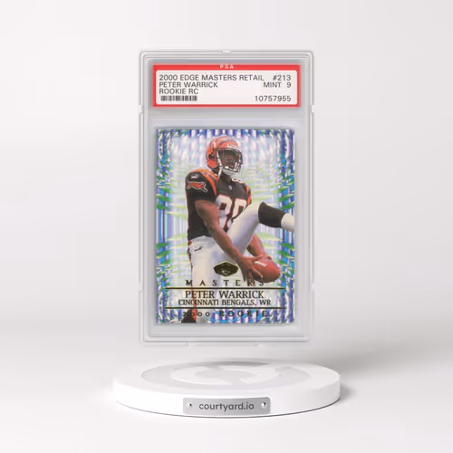 2000 Collector's Edge Masters Retail #213 Peter Warrick - Rookie RC (PSA 9 MINT)